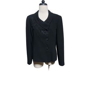 Nippon Boutique Long Sleeve Black Suit Jacket Blazer Size 10